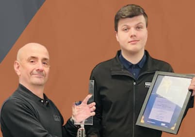 A recent student of Didac's Trade Supplier apprenticeship programme