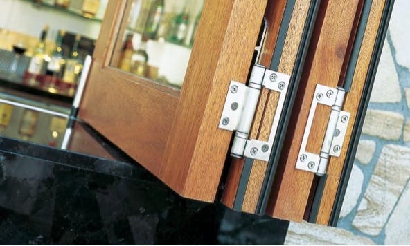 Lignum Bifold Door staked JF Joinery