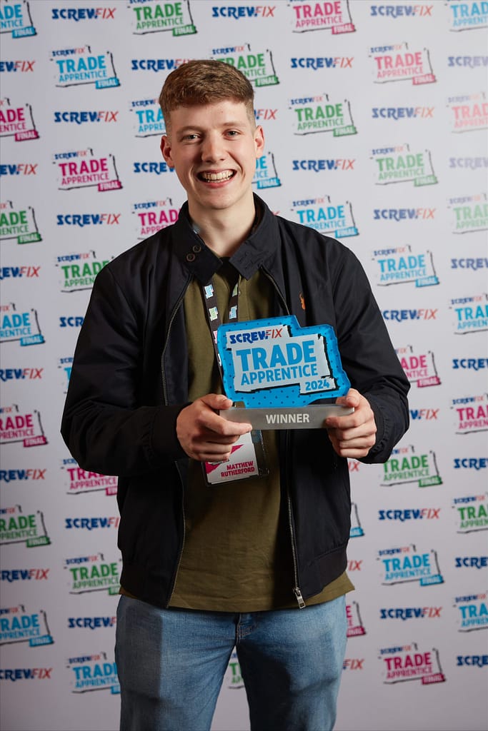 Northern Irish carpenter wins 2024 Screwfix Trade Apprentice award
