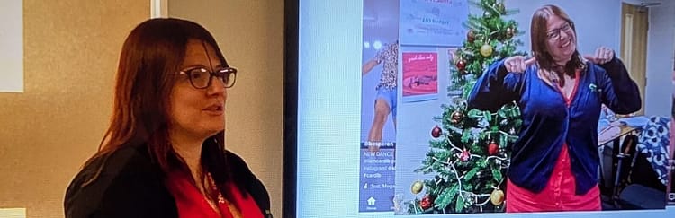 Amy Boutle of Gowercroft Joinery at the Glebe Juniors Career Visit