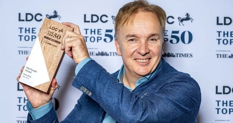 Peter Ellse, co-founder and CEO of Cosy Direct has been recognised as one of the UK’s most ambitious business leaders