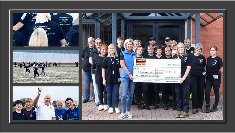 Simpson Strong-Tie UK & IRE spent August “Making It Matter” for MIND, raising £5,352