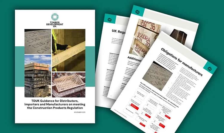 Timber Development UK (TDUK) has launched new guidance on the Construction Products Regulation