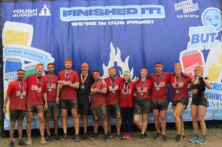 The team from Soudal UK that took on Tough Mudder