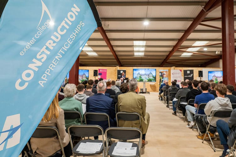 Exeter College is one of 10 specialist Construction Technical Excellence Colleges aiming to train more than 40,000 trade professionals