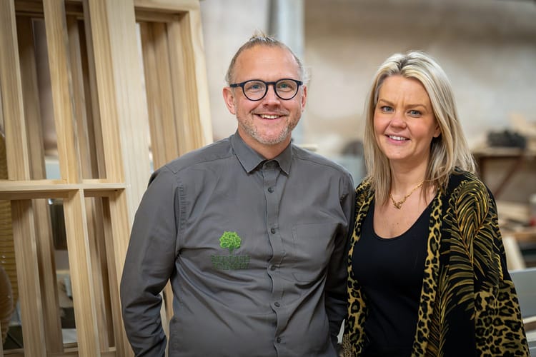 Lee and Caroline Parrott of GB Joinery