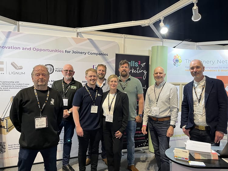 The Joinery Network stand at the Materials and Finishes Show 2024