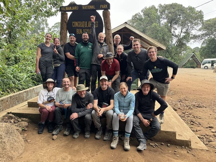 Sarah Ball, founder of Modern Joinery, celebrates the successful ascent of Mount Kilimanjaro.