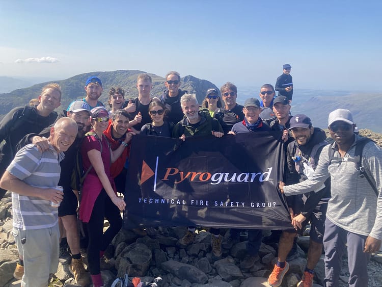 Pyroguard raised £3,600 for the Ahead of the Game Foundation through a charity hike to Scafell Pike, involving 40 employees.