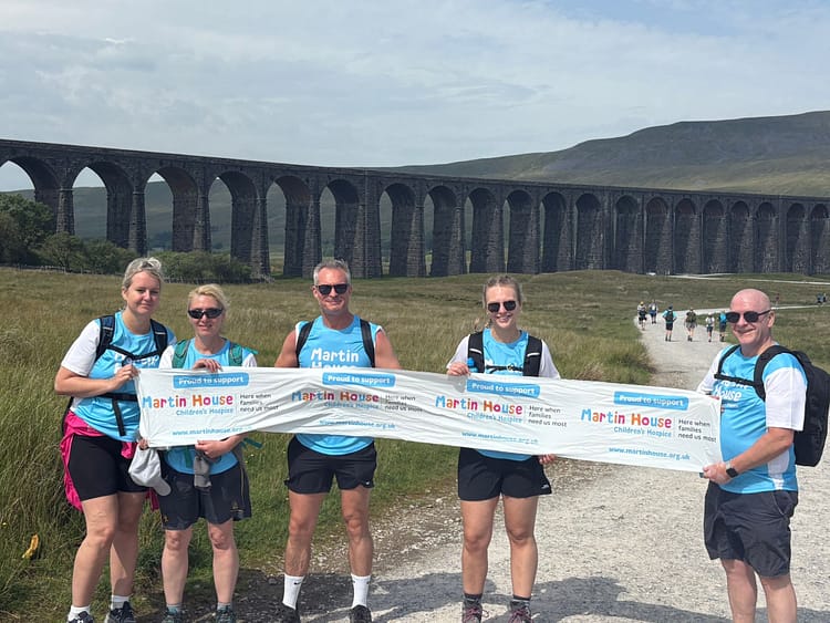 Some of the Ventrolla team during the Three Peaks Challenge