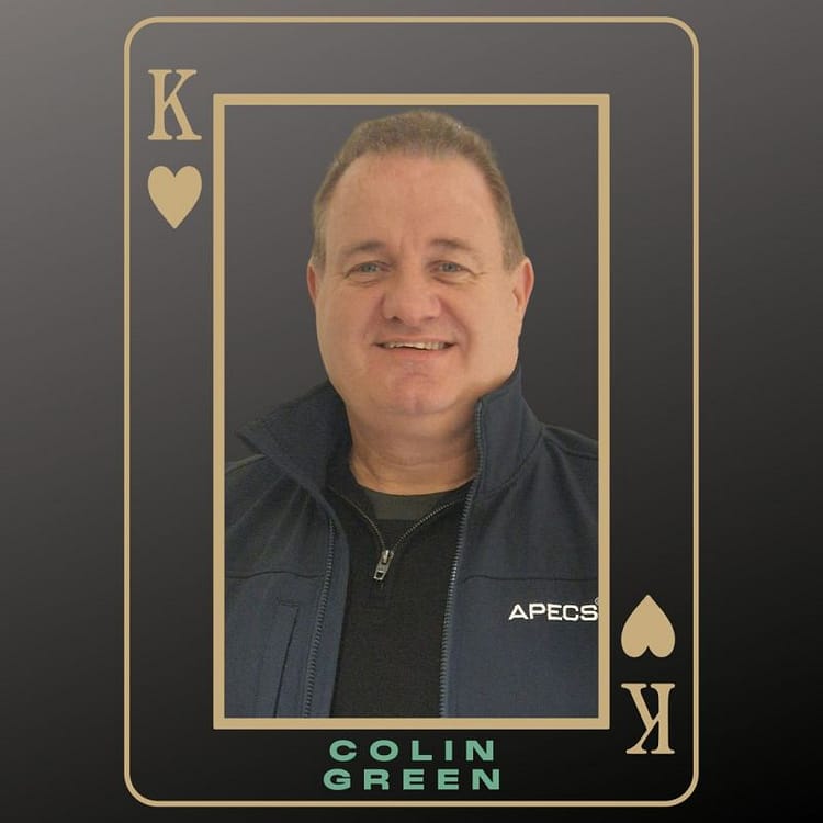 APECS has appointed Colin Green as Business Development Manager, supporting their growing customer base and covering for Sales Director Natasha's maternity leave.